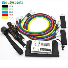 Load image into Gallery viewer, 11 Pieces Tube Bands Yoga Pilates Set
