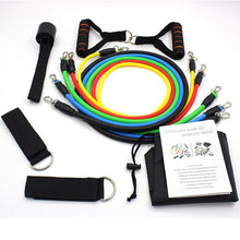 Load image into Gallery viewer, 11 Pieces Tube Bands Yoga Pilates Set
